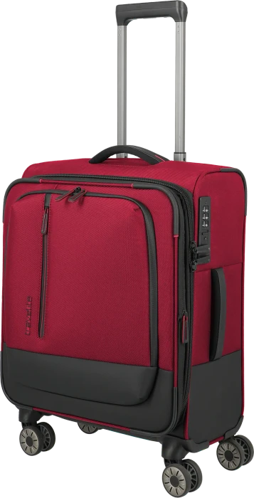 Travelite Crosslite 4-Rad Trolley S erweiterbar schwarz