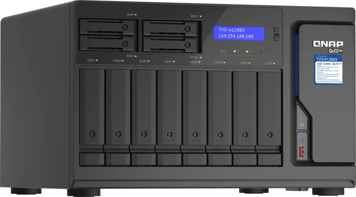 QNAP QuTS hero TVS-h1288X-W1250-16G, 16GB RAM ECC, 2x RJ-45 10GBase-T, 4x RJ-45 2.5GBase-T