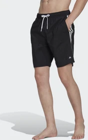 adidas 3-Streifen CLX Badeshorts schwarz/weiß (Herren)