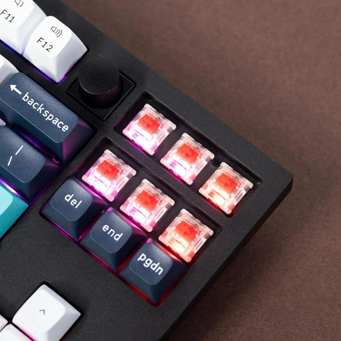 Keychron Q3 Max, Carbon Black, TKL, LEDs RGB, hot-swap, Gateron Jupiter RED, USB/Bluetooth, US