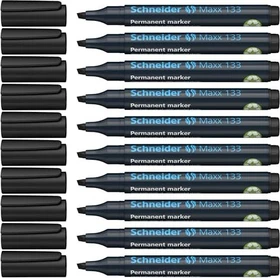 Schneider Maxx 133 Permanentmarker schwarz, 10er-Pack