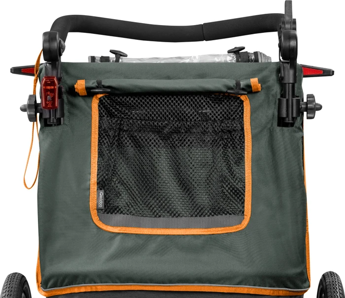 Qeridoo Lynix 1 Fahrradanhänger forest green (Modell 2024)