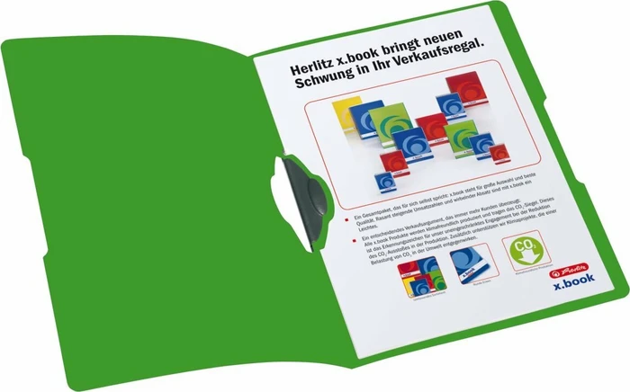 Herlitz easy orga to go Express-Clip Klemmmappe, A4, apfel