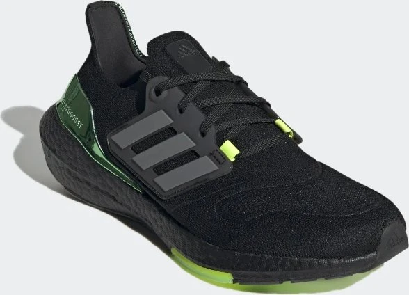 adidas Ultraboost 22 core black/iron metallic/beam green (Herren)