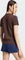 adidas 3-Streifen Slim T-Shirt kurzarm aurora coffee/blue fusion (Damen) Vorschaubild
