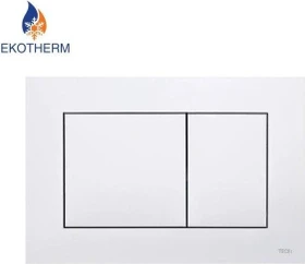 TECE TECEnow WC-Betätigungsplatte für Zweimengentechnik 220x150x5mm weiß antibakteriell