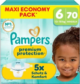 Pampers Premium Protection Gr.6 Einwegwindel, 13-18kg, 70 Stück