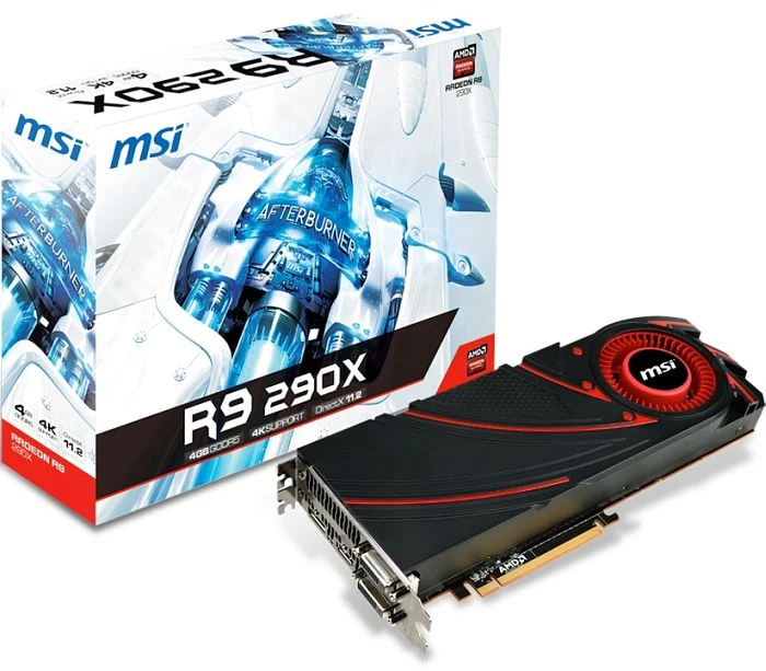 MSI Radeon R9 290X, R9 290X 4GD5, 4GB GDDR5, 2x DVI, HDMI, DP