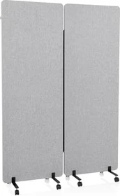 HJH Office Flexmiut Akustik-Stellwand, 2er-Pack, grau, 60x170cm