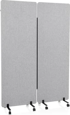HJH Office Flexmiut Akustik-Stellwand, 2er-Pack, grau, 60x170cm