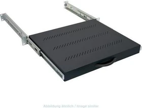 Triton Ausziehschublade für Tastatur und Maus, schwarz, 1HE