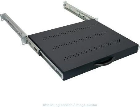 Triton Ausziehschublade für Tastatur und Maus, schwarz, 1HE