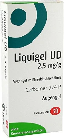 Liquigel UD 2.5mg/g Augengel, 30 Stück