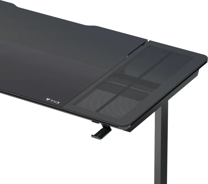 Thunder X3 LAB-X Lite Schreibtisch 130x70cm schwarz/schwarz