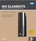 Western Digital WD Elements Desktop, schwarz, 3TB, USB 3.0 Micro-B Vorschaubild