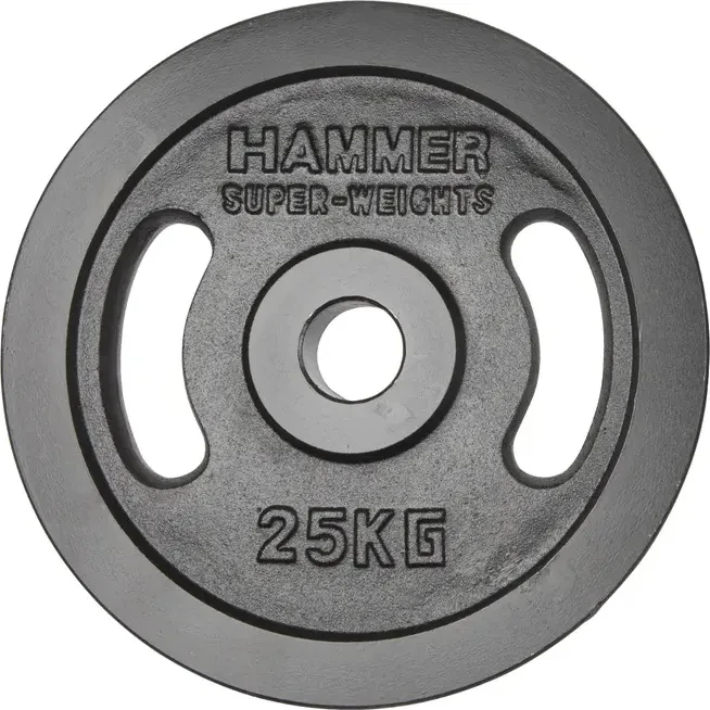 Hammer Gusseisen 50mm Hantelscheibe 25kg