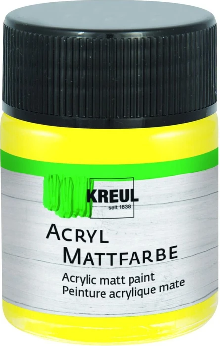 Kreul Acryl Mattfarbe, gelb, 50ml (75503)
