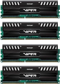 Patriot Viper 3 schwarz UDIMM 32GB Kit, DDR3-1600, CL9-9-9-24