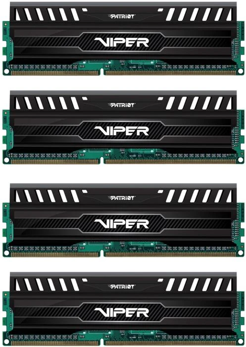 Patriot Viper 3 schwarz UDIMM 32GB Kit, DDR3-1600, CL9-9-9-24