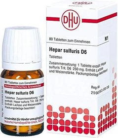 DHU Hepar Sulfuris D6 Tabletten, 80 Stück