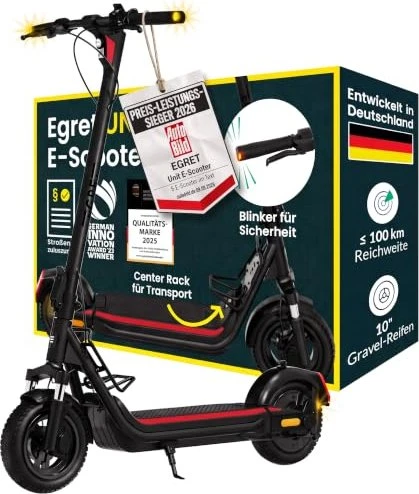 Egret Unit Elektro-Roller racer black