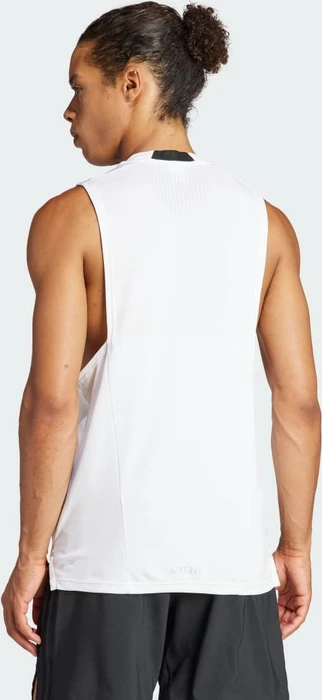 adidas Designed for Training Workout Heat.RDY Funktionsshirt ärmellos weiß (Herren)
