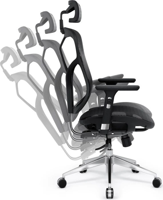 Diablo Chairs V-Basic Ergonomischer Bürostuhl, schwarz/schwarz