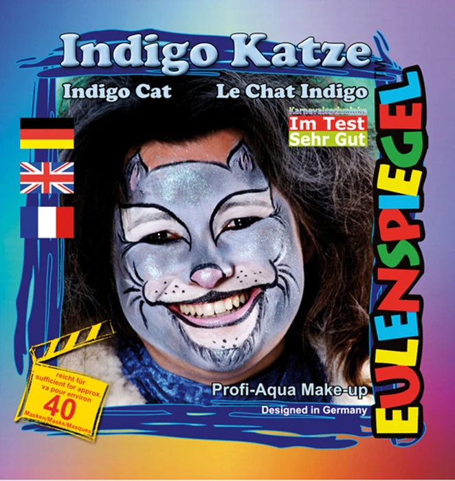Eulenspiegel Indigo Katze Schmink-Palette