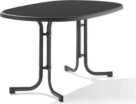 Sieger Boulevard mecalit-Pro Klapptisch 140x90cm eisengrau/schieferdekor anthrazit