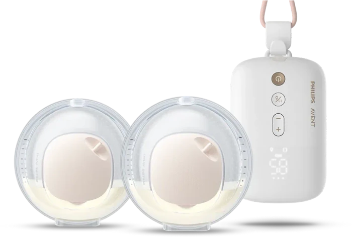 Philips Avent SCF547/11 Hands Free Elektrisches Doppel-Milchpumpen Set