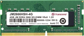 Transcend JetRam SO-DIMM 4GB, DDR4-2666, CL19-19-19, 1RX8