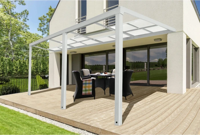 Home Deluxe Solis Deluxe Terrassenüberdachung 579x233cm weiß