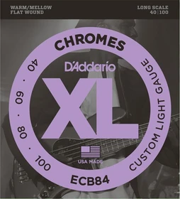 D'Addario XL Chromes Bass Custom Light, Long Scale