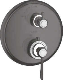 Hansgrohe Axor Montreux Thermostat Unterputz mit Hebelgriff und Absperrventil brushed black chrome