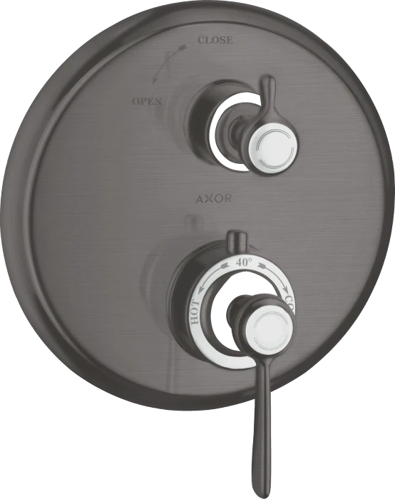 Hansgrohe Axor Montreux Thermostat Unterputz mit Hebelgriff und Absperrventil brushed black chrome