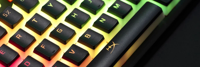 HP HyperX Pudding Keycaps, Kunststoff (PBT) Double-Shot, schwarz, 104 Tasten, ANSI-US