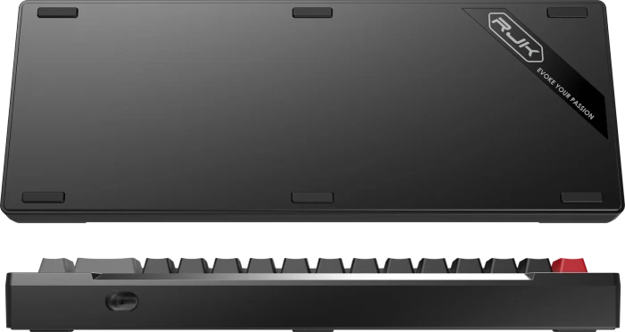 Raijintek MGA-68 Magnetic Switch Keyboard, schwarz, LEDs RGB, Hejin Magnetic Yellow, USB, DE