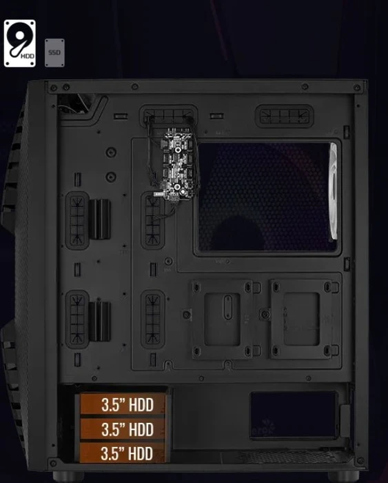 AeroCool Cronus, Glasfenster
