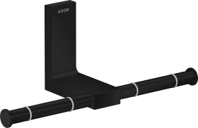 Hansgrohe Axor Universal Rectangular Toilettenpapierhalter doppelt mattschwarz