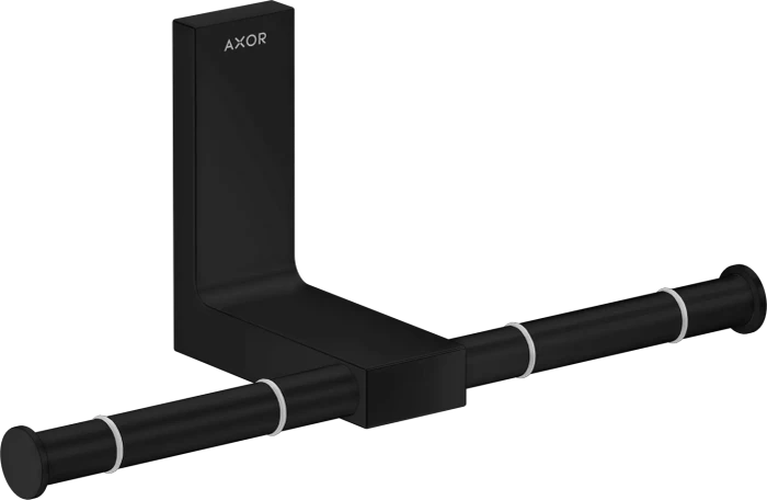 Hansgrohe Axor Universal Rectangular Toilettenpapierhalter doppelt mattschwarz