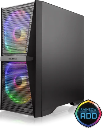 Raijintek Silenos MS Pro, schwarz, Glasfenster