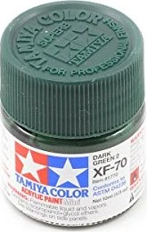Tamiya Acrylic Paint XF-70 dark green, 10ml
