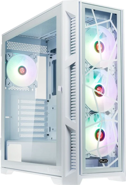 Raijintek Ponos Ultra White TG4, weiß, Glasfenster