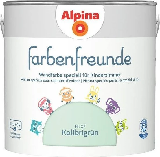 Alpina Farben Farbenfreunde Nr. 07 innen kolibrigrün, 2.5l