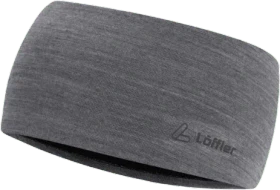 Löffler Merino Wool Wide Stirnband grey melange