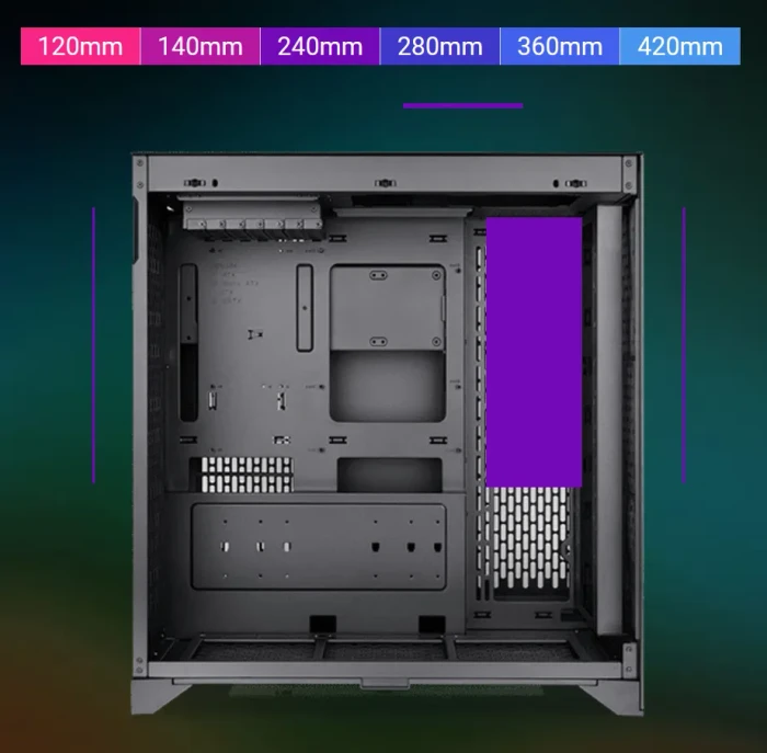 Thermaltake CTE E600 MX Black, schwarz, Glasfenster