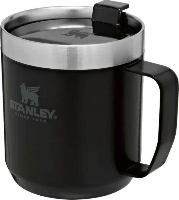 Stanley Classic Legendary Camp Mug Isolierbecher 350ml matte black pebble