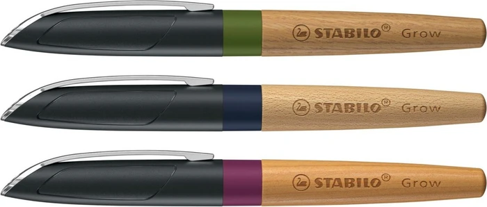 STABILO Grow blaubeerblau/Buche, rechte Hand/linke Hand, mittel