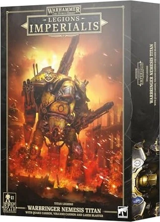 Games Workshop Warhammer The Horus Heresy: Legions Imperialis - Titan Legions - Warbringer Nemesis Titan with Quake Cannon, Volcano Cannon, and Laser Blaster