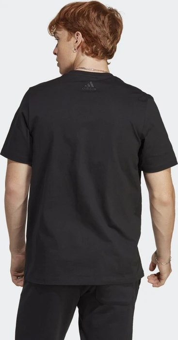 adidas Essentials Single Jersey Big Logo T-Shirt kurzarm schwarz/weiß (Herren)